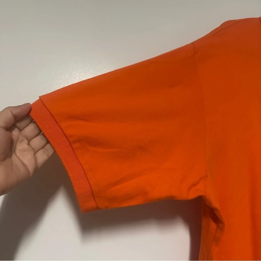 Vintage POLO GOLF RALPH LAUREN Performance Golf Polo Shirt Bright Orange Size L